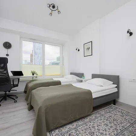 公寓 Z Widokiem Na Centrum 9 Pietro & Parking By Renters 华沙